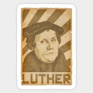 Martin Luther Retro Propaganda Sticker